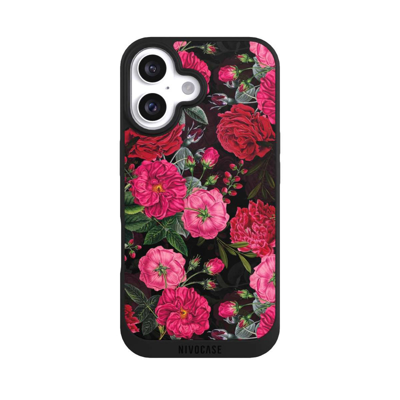 iPhone 16 NIVOpure Pink und Rote Blumen