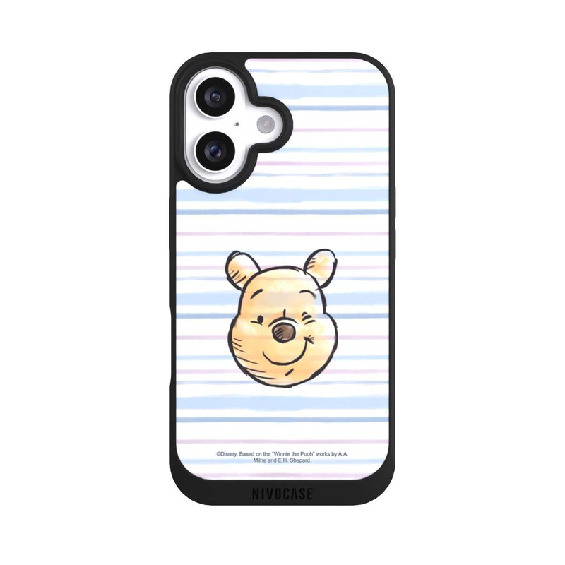 iPhone 16 NIVOpure Winnie Puuh auf Streifen