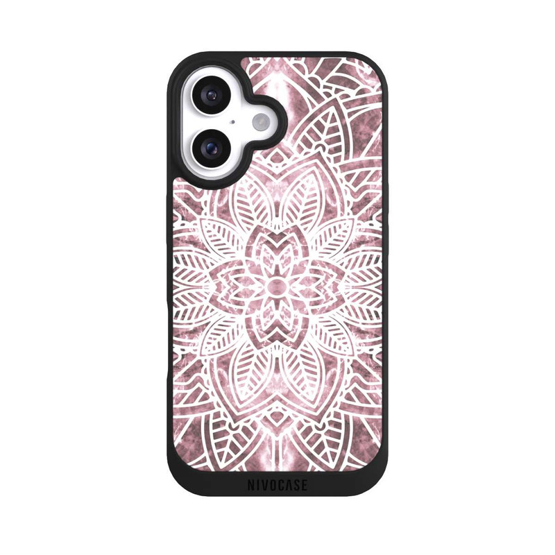 iPhone 16 NIVOpure Mandala en marbre blush