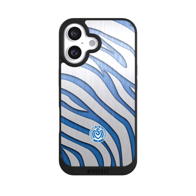 iPhone 16 NIVOpure Metall Zebramuster 2 MSV