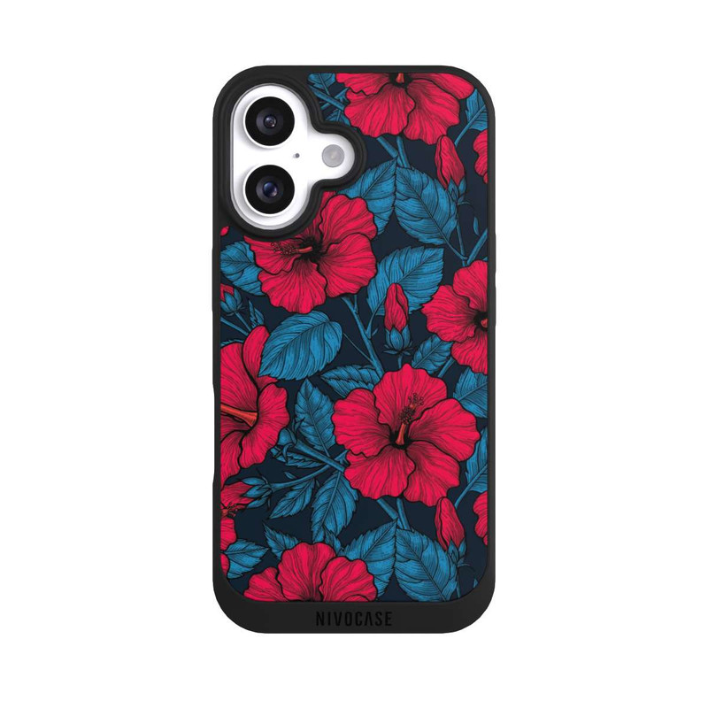 iPhone 16 NIVOpure Roter Hibiskus
