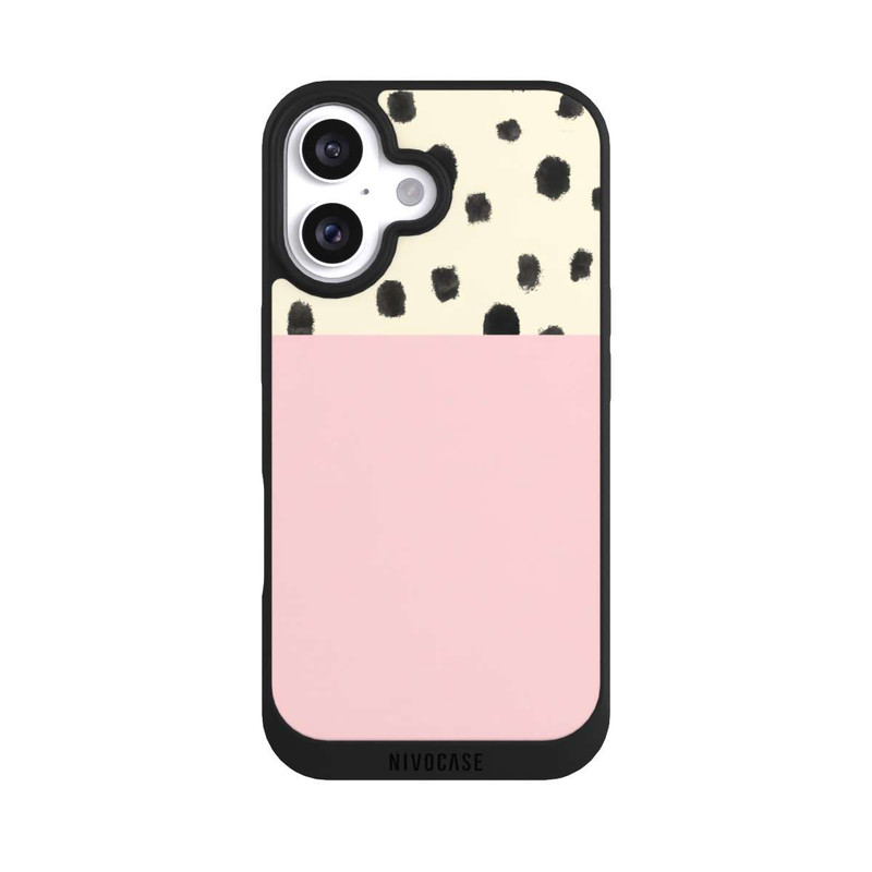 iPhone 16 NIVOpure Punkte und Rosa