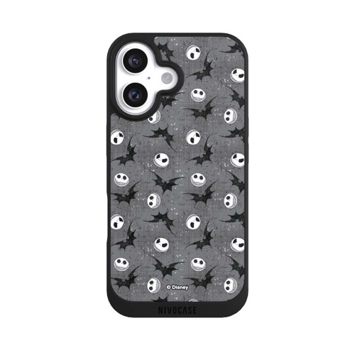 Apple iPhone 16 NIVOpure Jack Grey Pattern Tim Burtons Nightmare before Christmas