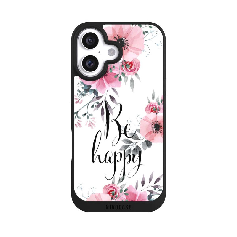 iPhone 16 NIVOpure Be Happy Blumen