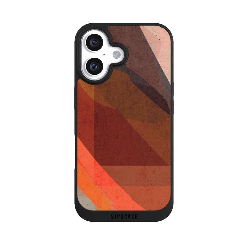 iPhone 16 NIVOpure Welle Rostrot