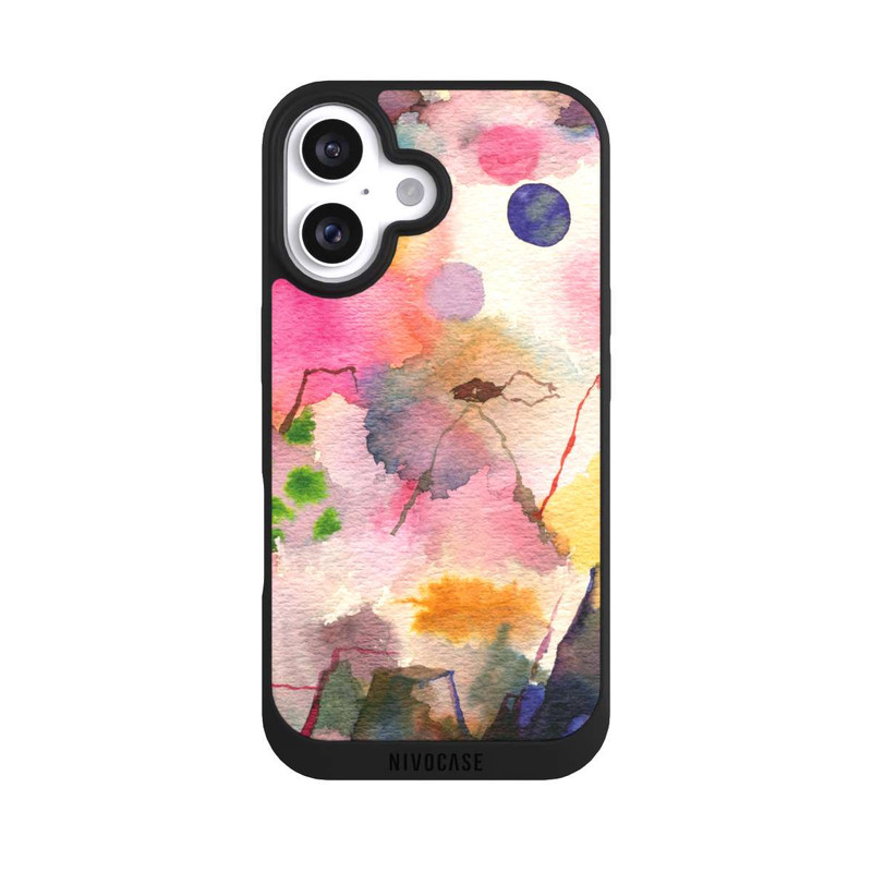 iPhone 16 NIVOpure Aquarell bunte Berge