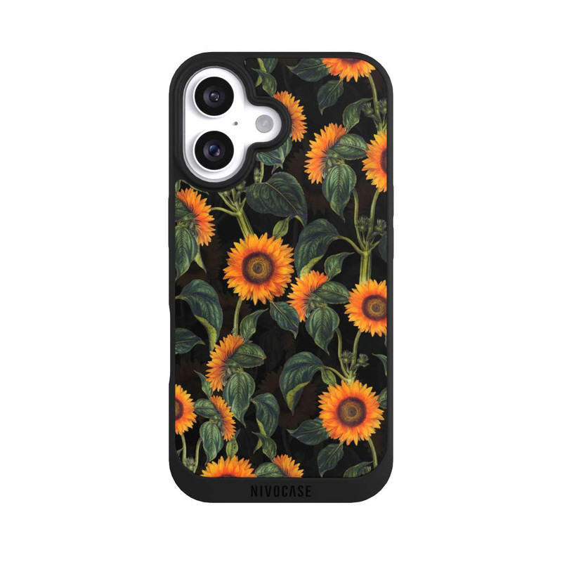 iPhone 16 NIVOpure Sonnenblume schwarz