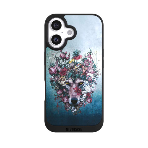 Apple iPhone 16 NIVOpure Blumen - Wolf