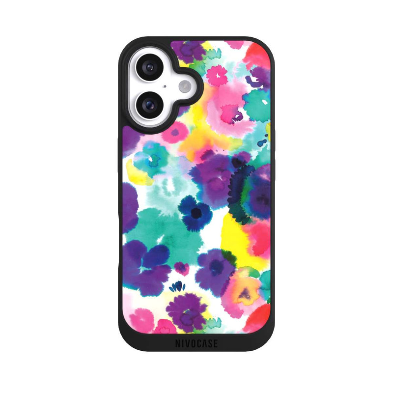 iPhone 16 NIVOpure Aquarellblumen abstrakt