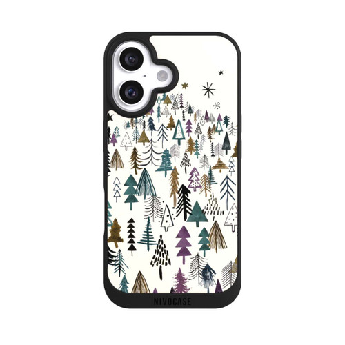 Apple iPhone 16 NIVOpure Bergbäume Wald Lila