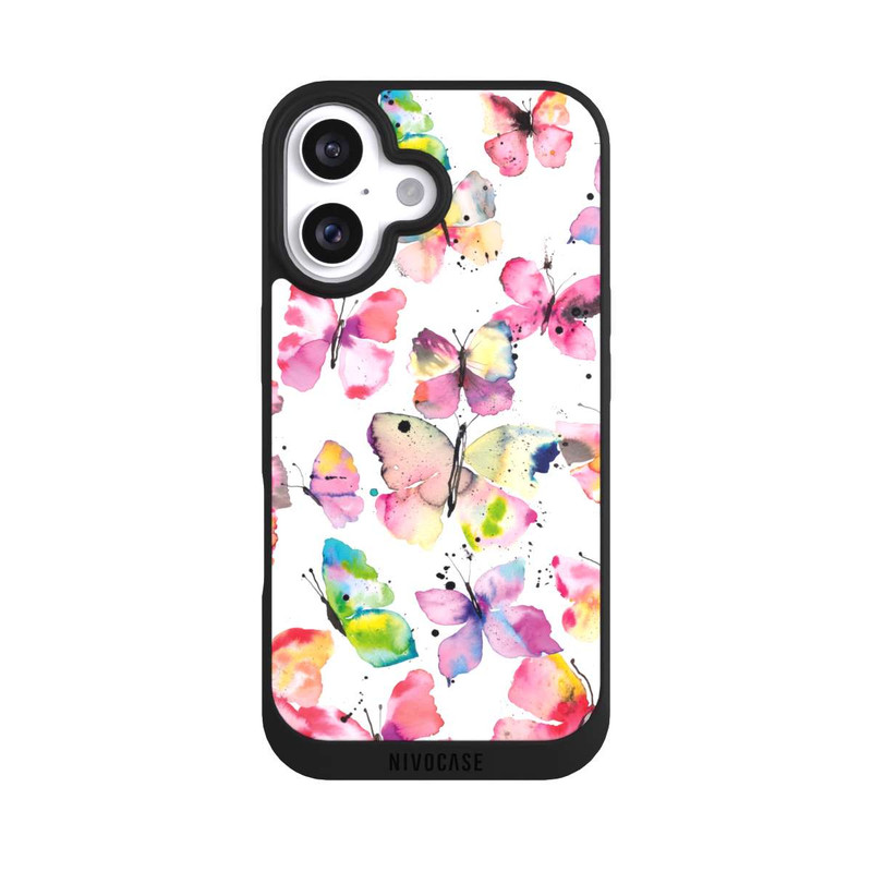 iPhone 16 NIVOpure Aquarell Frühlingsschmetterlinge