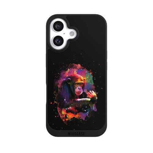 Apple iPhone 16 NIVOpure Affe Colorful Sprayart