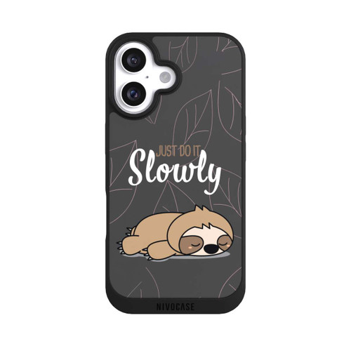 Apple iPhone 16 NIVOpure Just Do It Slowly Sloth Grey