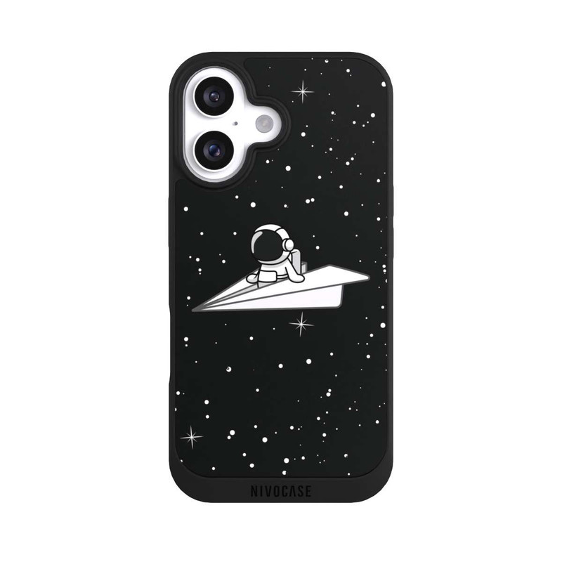 iPhone 16 NIVOpure Astronaut Paper Plane Comic