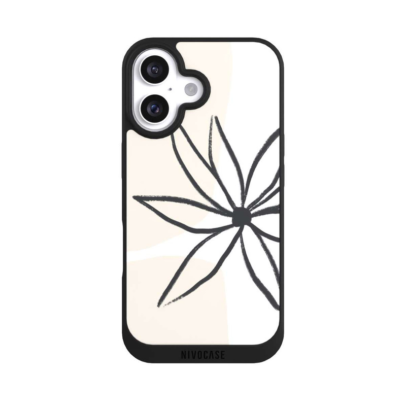 iPhone 16 NIVOpure Blume und Creme