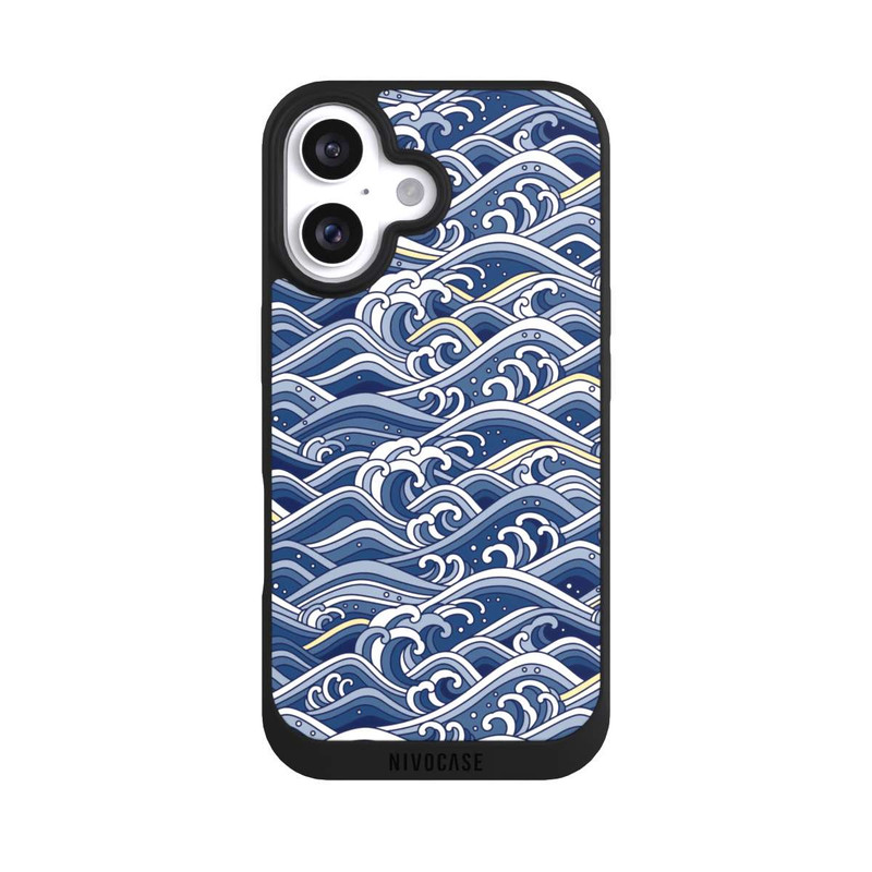 iPhone 16 NIVOpure Orientalische Welle Kanagawa