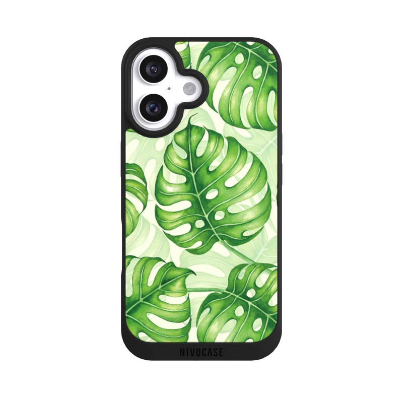 iPhone 16 NIVOpure Hübsches Palmblatt-Muster