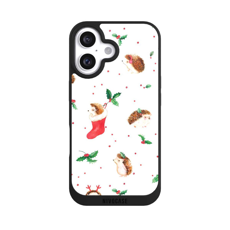 iPhone 16 NIVOpure Christmas Cute Hedgehog