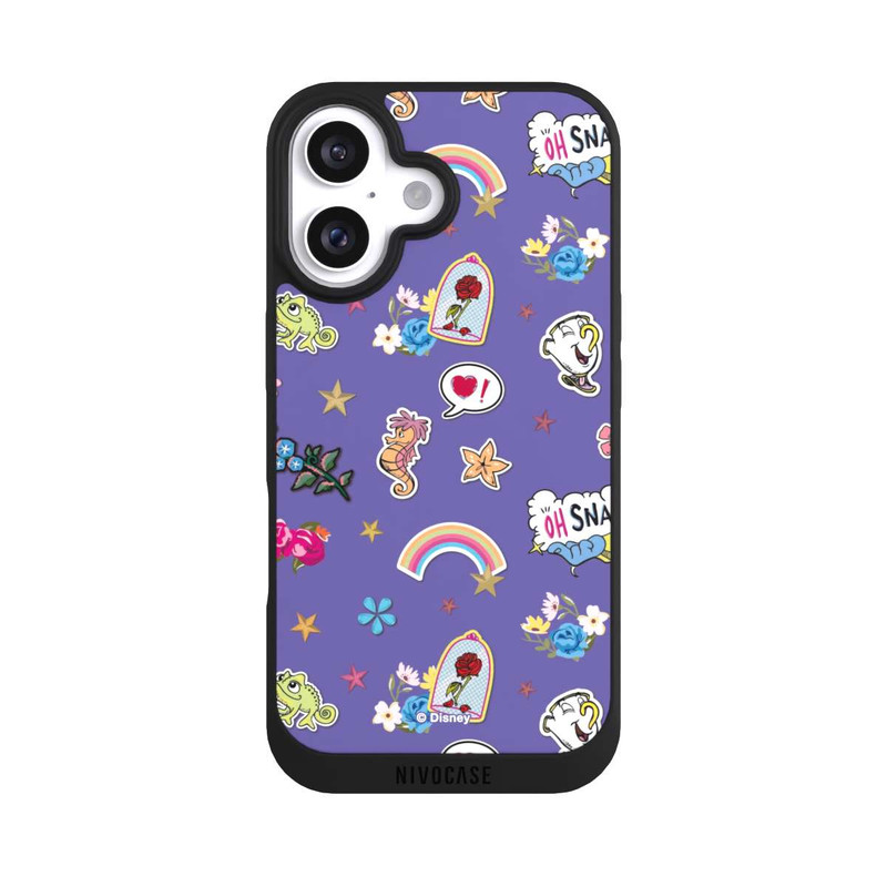 iPhone 16 NIVOpure Princess Pattern Purple Disney Princess