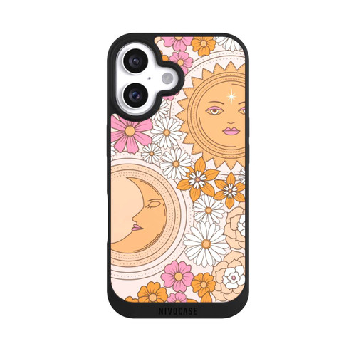 Apple iPhone 16 NIVOpure Mond-Sonne-Blumen