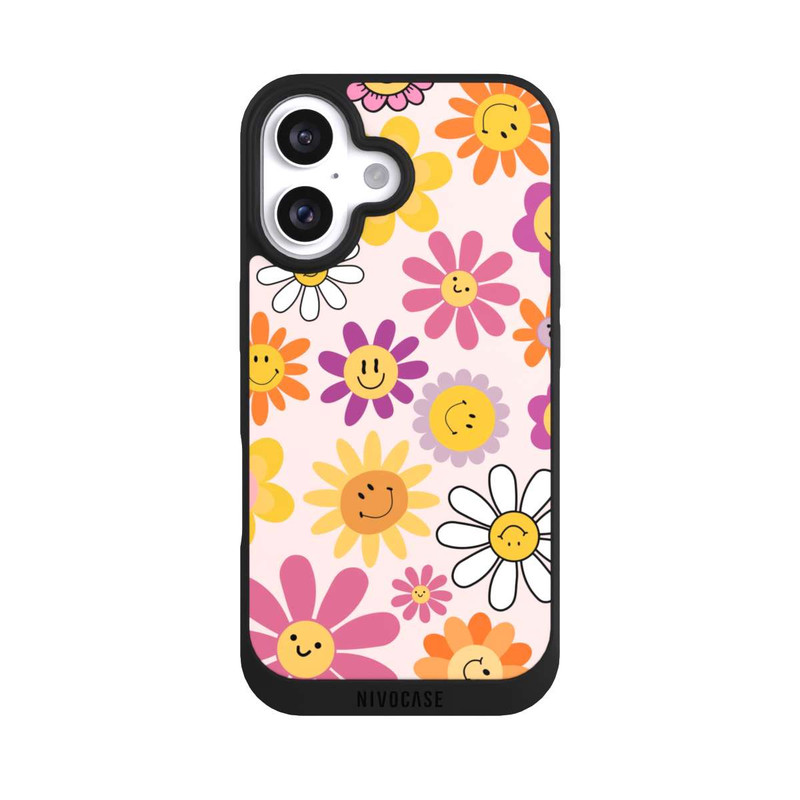 iPhone 16 NIVOpure Smiles Pink Flowers