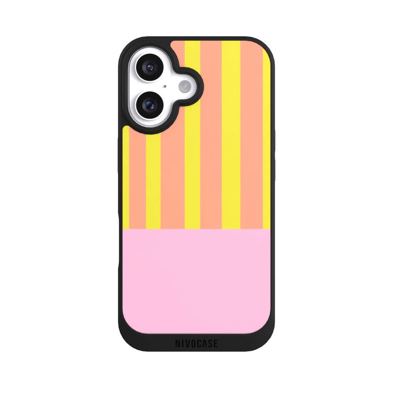 iPhone 16 NIVOpure Neonfarbige Streifen