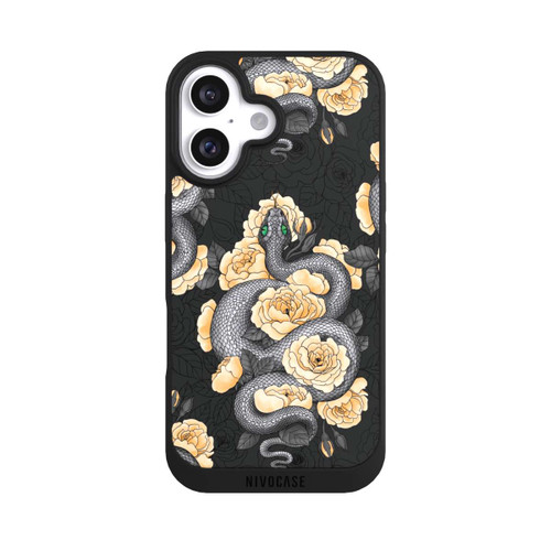 Apple iPhone 16 NIVOpure Schlange und gelbe Blume