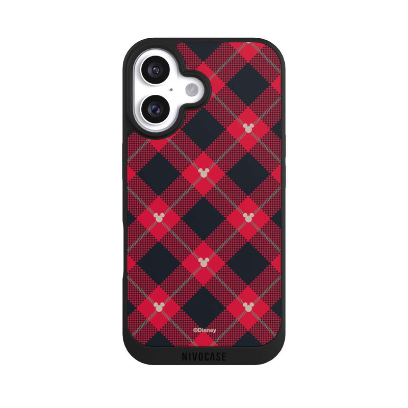iPhone 16 NIVOpure Mickey Weihnachtsmuster Rot