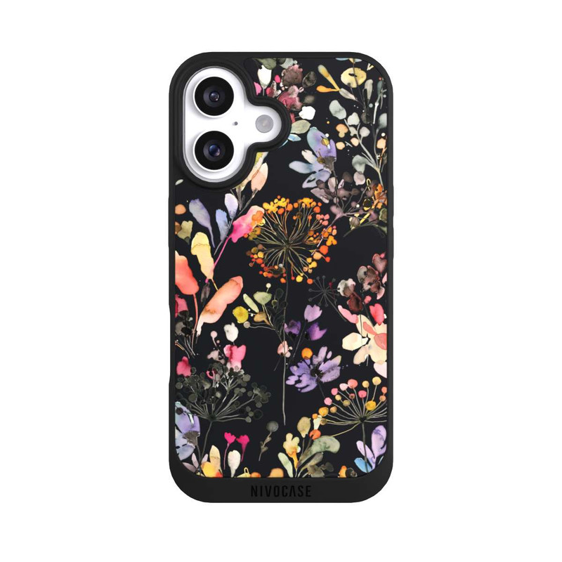 iPhone 16 NIVOpure Wilde Gräser schwarz