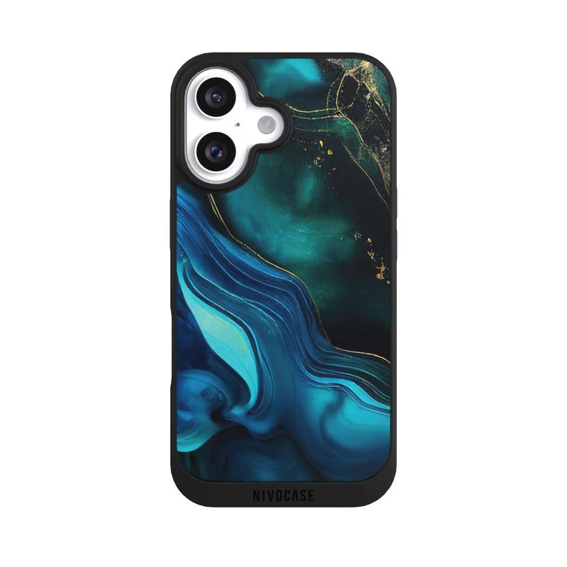 iPhone 16 NIVOpure Blaugoldene Tinte