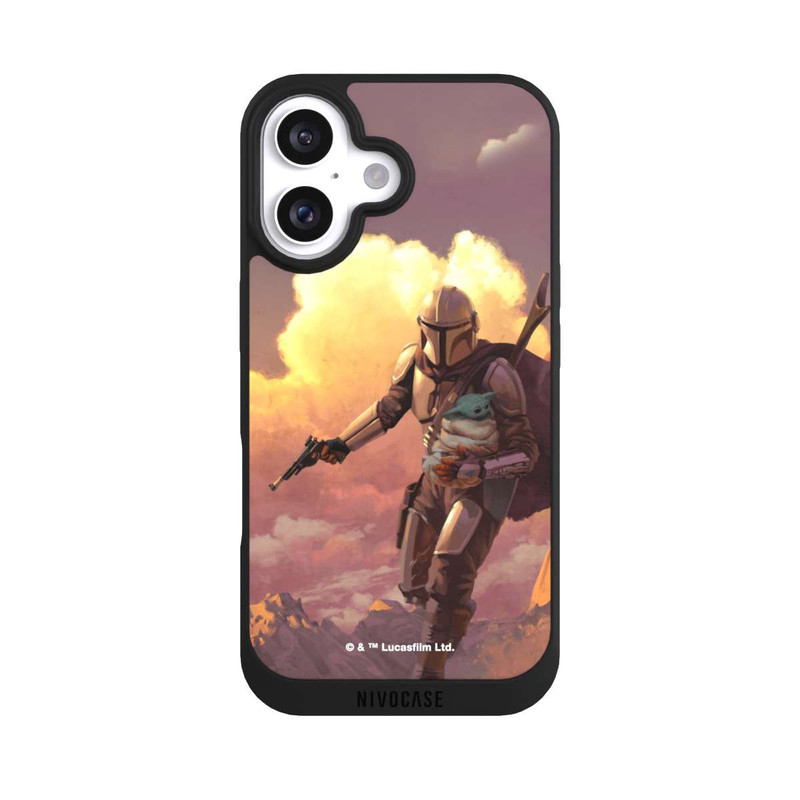 iPhone 16 NIVOpure Der Mandalorianer und Grogu Sonnenguntergang Wolken
