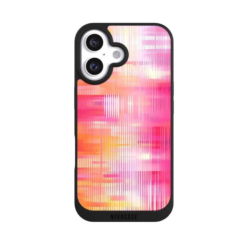 iPhone 16 NIVOpure Glitch Pink Orange