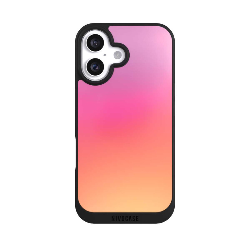 iPhone 16 NIVOpure Pastell Rosa Glitch
