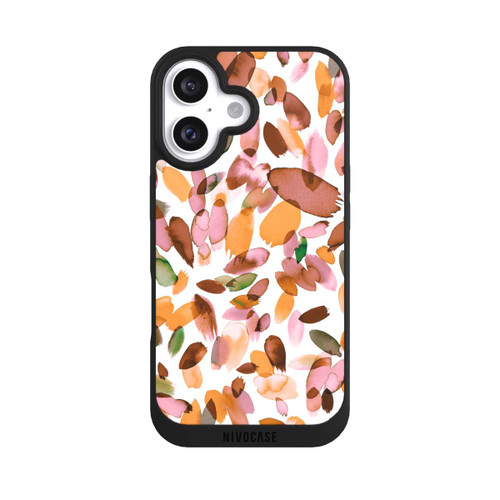 Apple iPhone 16 NIVOpure Watercolor Petal Stains Orange