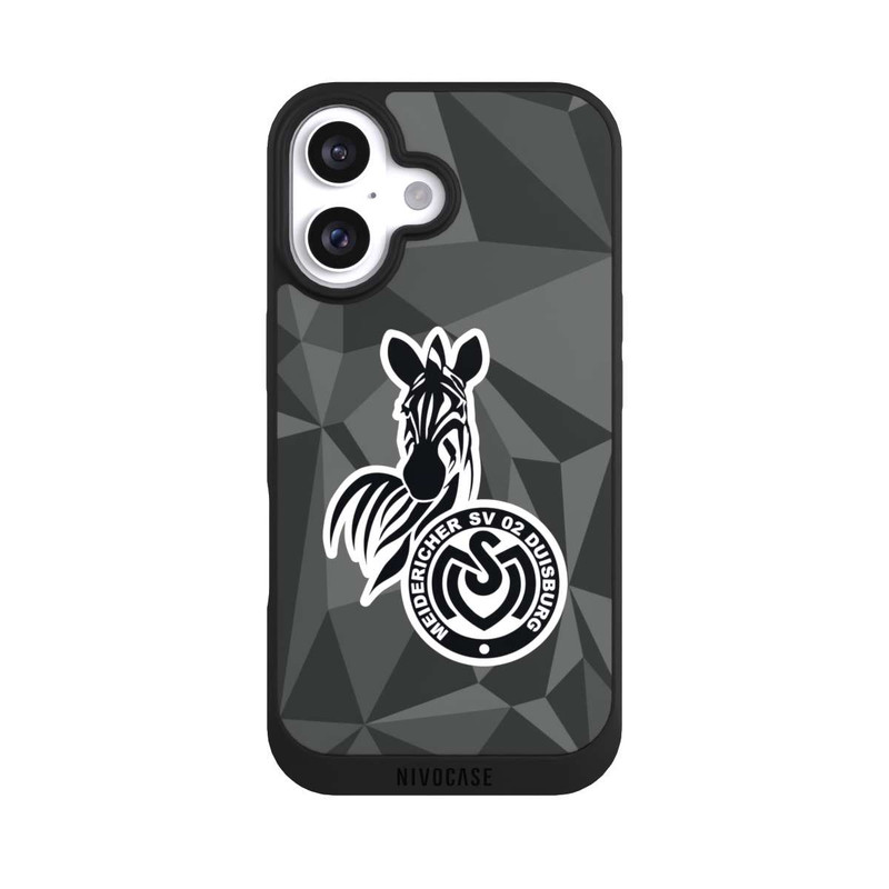 iPhone 16 NIVOpure MSV Duisburg Polygon Muster