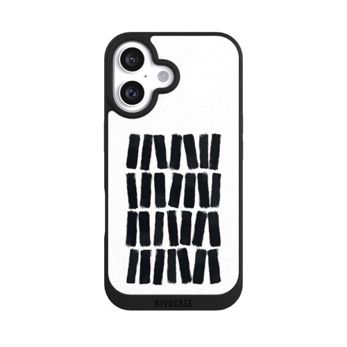 Apple iPhone 16 NIVOpure Schwarze Pinselstriche
