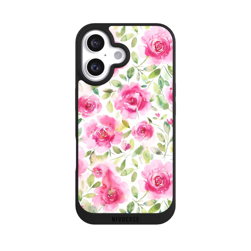 iPhone 16 NIVOpure Aquarell Frische Rosen