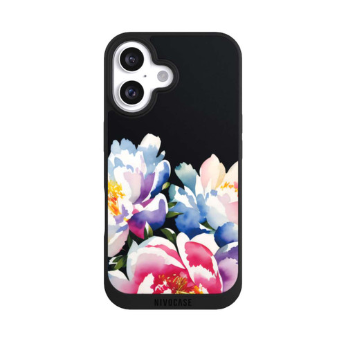 Apple iPhone 16 NIVOpure Aquarell Pfingstrosen