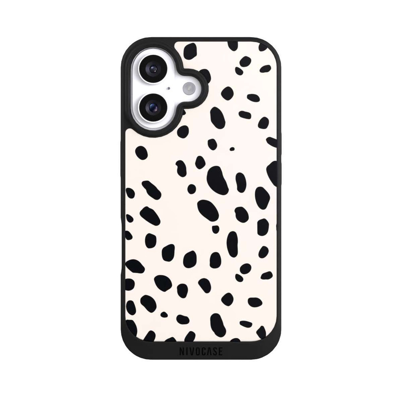 iPhone 16 NIVOpure Tiermuster Gepard Schwarz