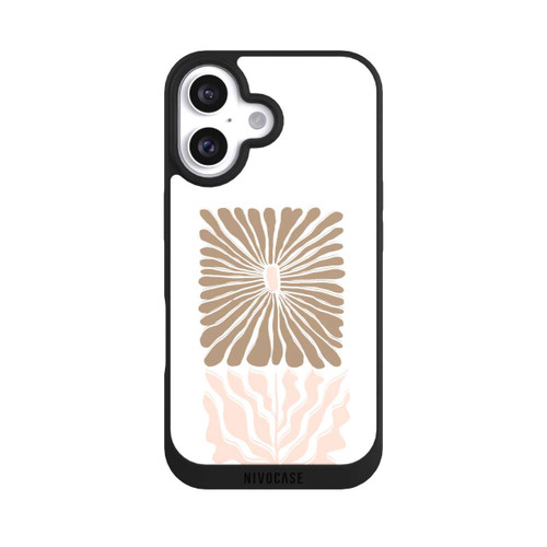 Apple iPhone 16 NIVOpure Boho Flower Caramel on White