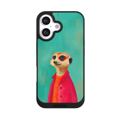 Apple iPhone 16 NIVOpure Meerkat Green Illustration