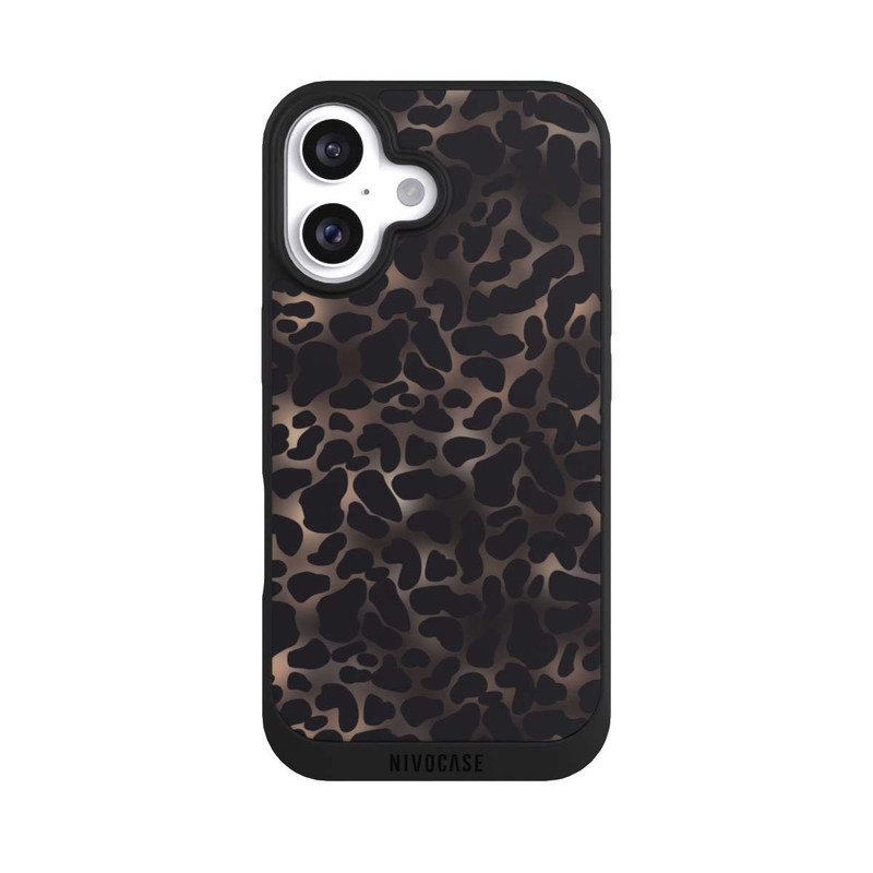 iPhone 16 NIVOpure Leo-Muster dunkel