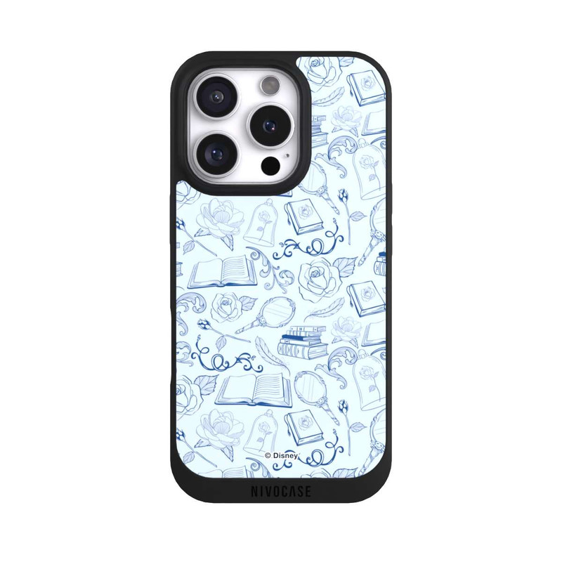 iPhone 16 Pro NIVOpure Beauty and Beast Pattern Blue