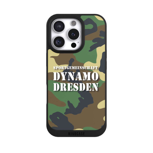 Apple iPhone 16 Pro NIVOpure SGDD Camouflage Grün - Dynamo Dresden