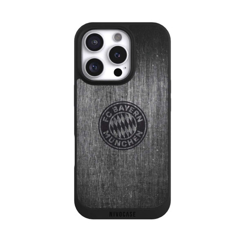 Apple iPhone 16 Pro NIVOpure Metalllook FCB Logo einfarbig