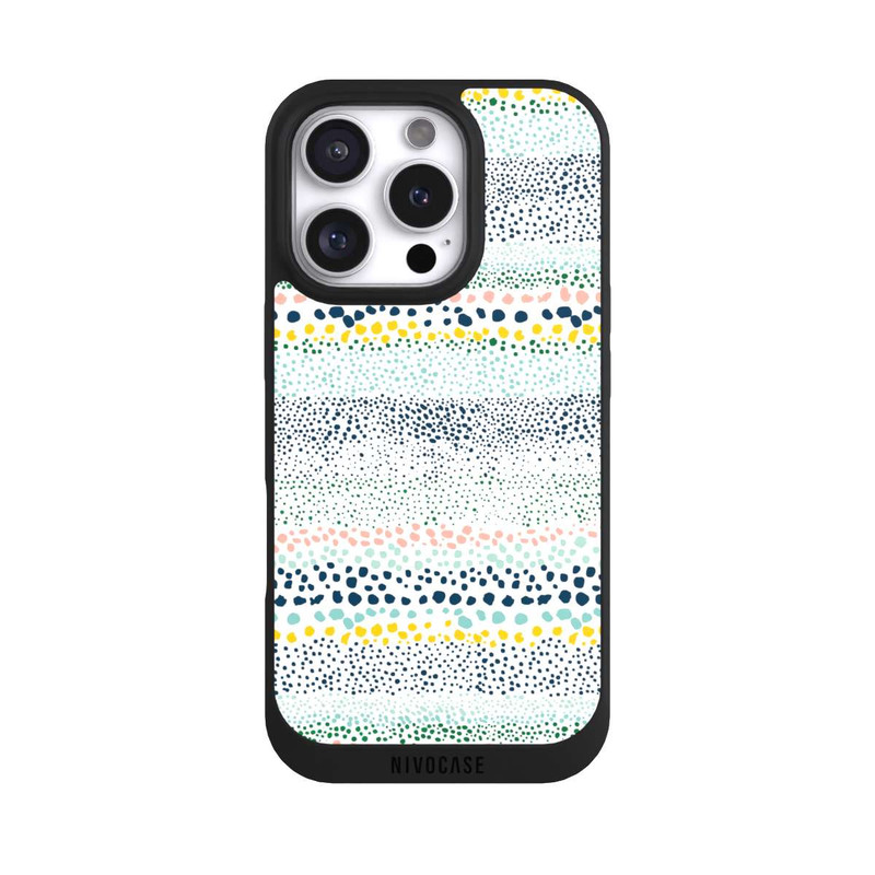 iPhone 16 Pro NIVOpure Petits Points Blanc Texturé