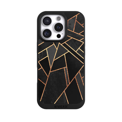 Apple iPhone 16 Pro NIVOpure Black Night Gold Print