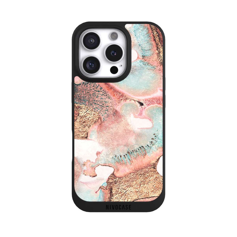 iPhone 16 Pro NIVOpure Pretty Ink Gold Print