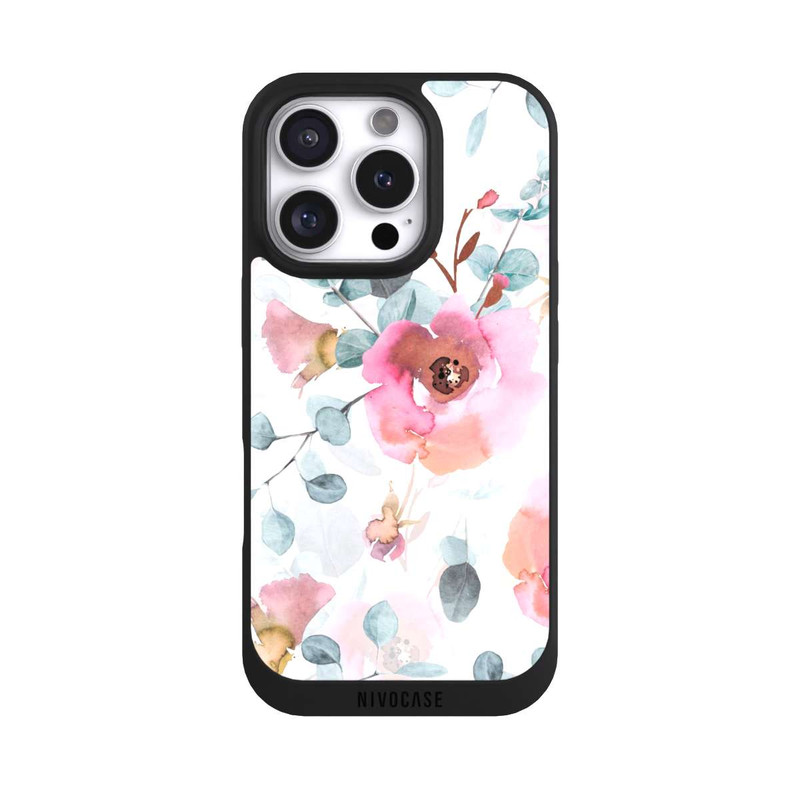 iPhone 16 Pro NIVOpure Aquarell Blumentapete