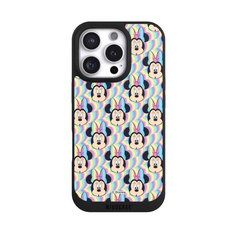 iPhone 16 Pro NIVOpure Minnie Visages d'arc-en-ciel